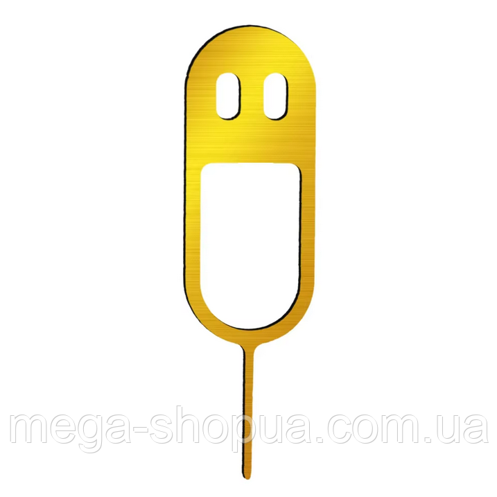 Ключ-скріпка для лотка СИМ-карти E-Kilin VR9 1 шт. Булавка, голка для вилучення sim картки телефона, смартфона, фото 1