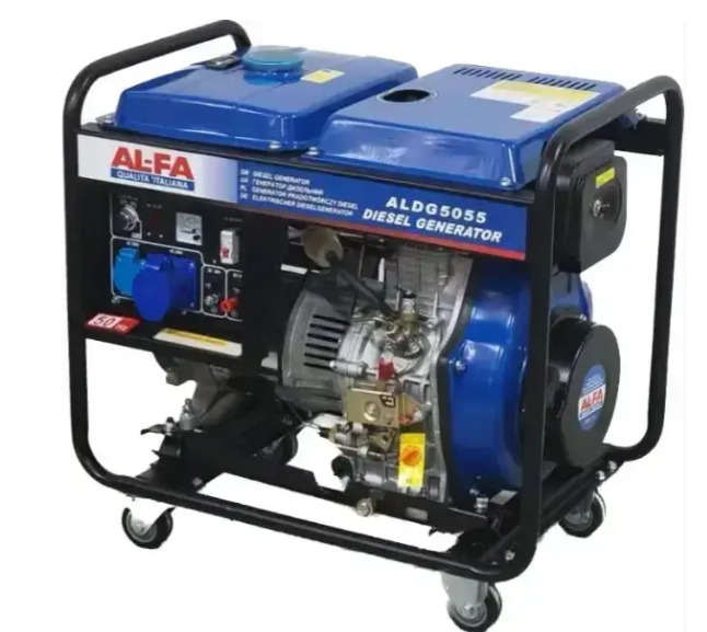 Генератор дизельний AL-FA ALDG5055 5.0/5.5кВт (електростартер), фото 1