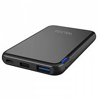 УМБ Power Bank Walker WB-505 5000mAh Metal Li-Pol 1xUSB 1xUSB Type-C 2.1 A Black