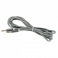 Кабель AUX 3.5 mm Walker A520 Тканина 3м Grey