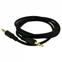Кабель AUX 3.5 mm Walker H82 Ribbed Black