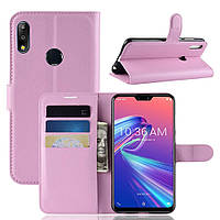 Чохол-книжка Litchie Wallet для Asus Zenfone Max Pro M2 Світло-рожевий