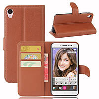 Чохол-книжка Litchie Wallet для Asus Zenfone Live ZB501KL Коричневий