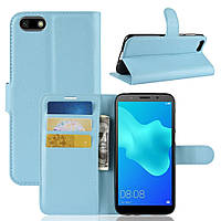Чохол-книжка Litchie Wallet для Huawei Y5 2018 / Y5 Prime 2018 / Honor 7A Блакитний