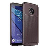 Чохол Carbon Case Motorola G6 Коричневий