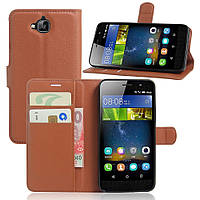 Чохол-книжка Litchie Wallet для Huawei Y6 Pro Коричневий