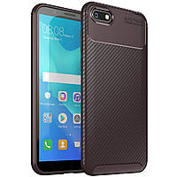 Чохол Carbon Case Huawei Y5 Prime 2018 / Enjoy 8e Коричневий