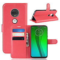 Чохол-книжка Litchie Wallet для Motorola Moto G7 Червоний