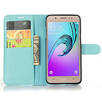 Чохол-книжка Litchie Wallet для Samsung Galaxy J7 2016 (J710) Блакитний