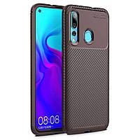 Чохол Carbon Case Huawei Nova 4 Коричневий