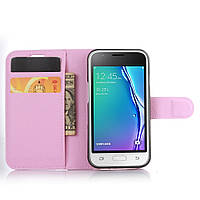 Чохол-книжка Litchie Wallet для Samsung J105 Galaxy J1 Mini Світло-рожевий