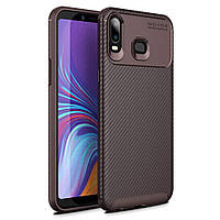 Чохол Carbon Case Samsung Galaxy A6s Коричневий