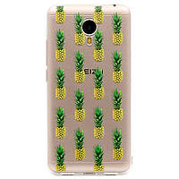Чохол з малюнком Printed Silicone для Meizu M3 Note Ананаси