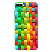 Чохол з малюнком Printed Silicone для Huawei Y7 Prime 2018 Плетінка