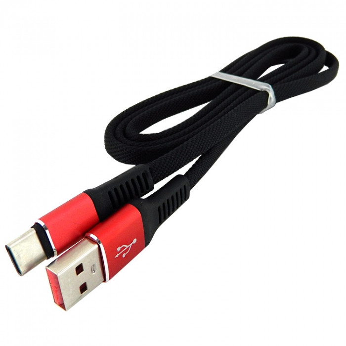 Дата кабель Type-C to USB Walker C750 2.4A Black