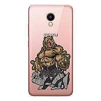 Чохол з малюнком Printed Silicone для Meizu M5C Ведмідь