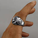 Кільце печатка перстень чоловіче сталеве VIKING WOLF 19 з медичної нержавіючої сталі з Вовком, фото 4