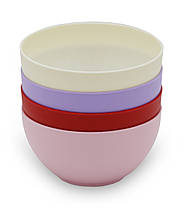 Миска Zambak Plastik Пластмасова Кругла Червона 0.85 л 84605