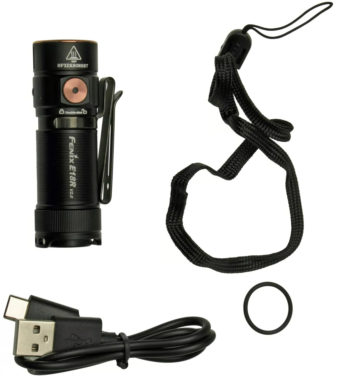 Ручний ліхтар Fenix E18R V2.0 | 1200 лм, компактний, магнітна основа, USB-C зарядка