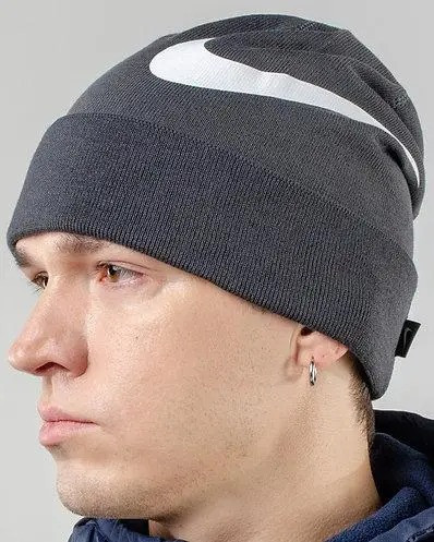 Шапка Nike Beanie GFA Team AV9751-010 Сіра