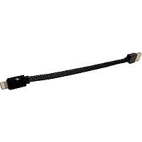 Дата кабель Lightning to USB Walker C755 Короткий Black