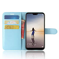 Чохол-книжка Litchie Wallet для Huawei P20 Lite Блакитний