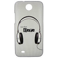 Чехол с рисунком Printed Plastic для HTC Desire 300 Наушники