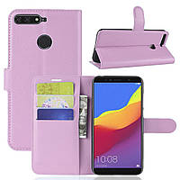 Чохол-книжка Litchie Wallet для Huawei Y6 Prime 2018 Світло-рожевий