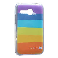 Чохол з малюнком Printed Silicone для Lenovo A316 Веселка