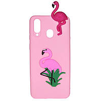 Чохол Cartoon 3D Case для Huawei P Smart Plus Фламінго