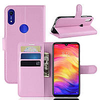 Чохол-книжка Litchie Wallet для Honor 8A / 8 Pro Світло-рожевий