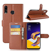 Чохол-книжка Litchie Wallet для Asus Zenfone 5 / 5Z (ZE620KL / ZS620KL) Коричневий