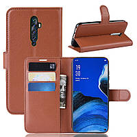 Чохол-книжка Litchie Wallet для Oppo Reno 2 Brown