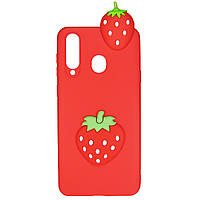 Чохол Cartoon 3D Case для Huawei P30 Полуничка