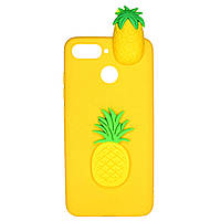 Чехол Cartoon 3D Case для Huawei Y7 Prime 2018 / Honor 7C Ананасы