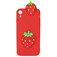 Чохол Cartoon 3D Case для Apple iPhone XR Полуничка