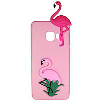 Чохол Cartoon 3D Case для Samsung J415 Galaxy J4 Plus Фламінго