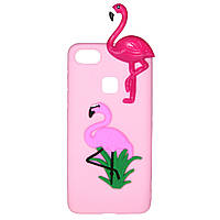 Чохол Cartoon 3D Case для Huawei P10 Lite Фламінго