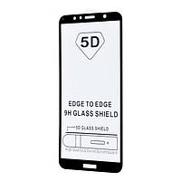 Захисне скло 3D Full Glue для Huawei Y6 2018 / Y6 Prime 2018 / Honor 7C (тех. пак) Black