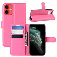 Чехол-книжка Litchie Wallet для Apple iPhone 12 Mini Rose