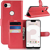 Чехол-книжка Litchie Wallet для Google Pixel 3A Red