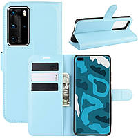 Чохол-книжка Litchie Wallet для Huawei P40 Pro Blue