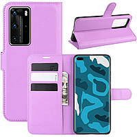 Чохол-книжка Litchie Wallet для Huawei P40 Pro Violet