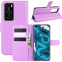 Чохол-книжка Litchie Wallet для Huawei P40 Violet