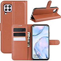 Чохол-книжка Litchie Wallet для Huawei P40 Lite Brown