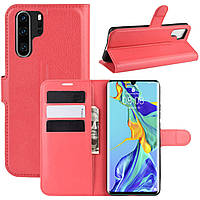 Чехол-книжка Litchie Wallet для Huawei P30 Pro Red