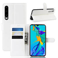 Чохол-книжка Litchie Wallet для Huawei P30 White