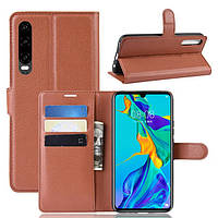 Чохол-книжка Litchie Wallet для Huawei P30 Brown