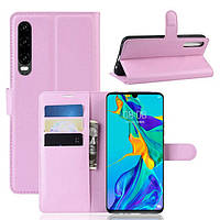 Чехол-книжка Litchie Wallet для Huawei P30 Pink