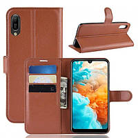Чохол-книжка Litchie Wallet для Huawei Y6 Pro 2019 Brown